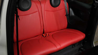 Abarth 500C rear seats