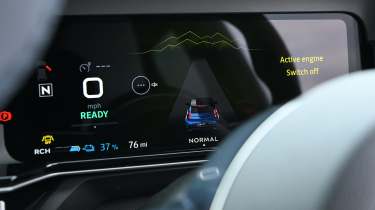 Alpine A290 - driver display