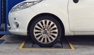 Car on Rolling Road
