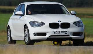 BMW 116d front cornering