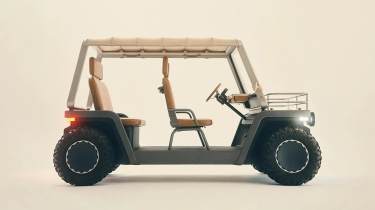 New Amble One electric buggy - side profile