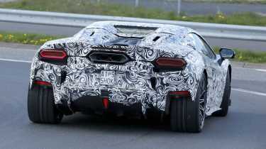 New Lamborghini Temerario Spyder testing on public roads - rear