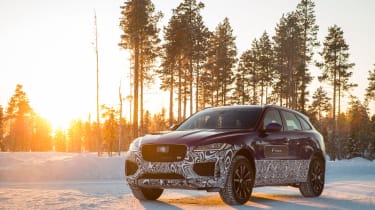 Jaguar F-Pace prototype - front three quarter