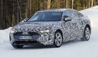 Audi A5 Sportback (camouflaged) winter testing - front cornering