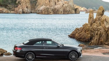 New Mercedes C-Class Cabrio - roof up