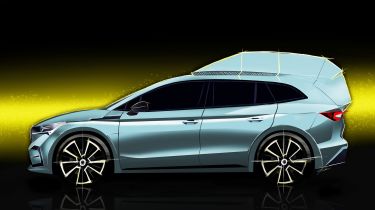 Skoda Enyaq iv Camper - side profile sketch