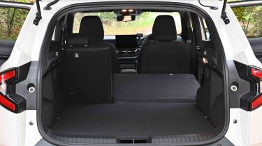 Dacia Duster - boot with rear seats partially folded