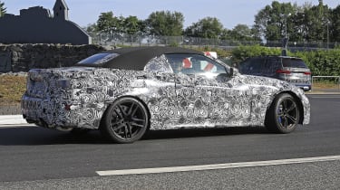 BMW M4 Convertible spied - rear tracking