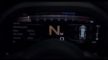 McLaren 720S - instruments screen grab