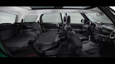 Fiat 500L MPW seats folded