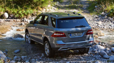 Mercedes M-Class rear three-quarters