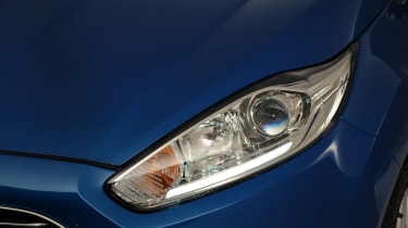 Ford Fiesta facelift front headlight