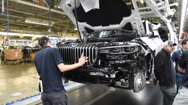 New BMW X7 SUV official production line teaser