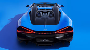 Bugatti W16 Mistral - full rear blue
