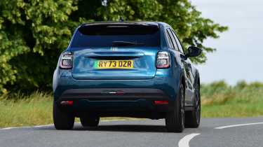 Fiat 600e La Prima long termer first report - rear action