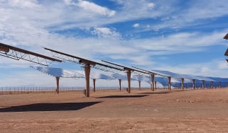 Solar panels in Shara Desert