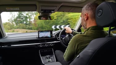 Auto Express deputy editor Richard Ingram driving the Honda CR–V e:HEV