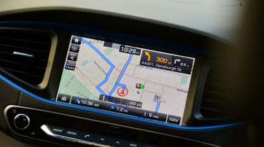Driver Emotion Test - Hyundai Ioniq sat-nav
