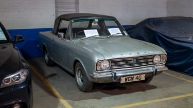 Ford Cortina Crayford Convertible on display at auction