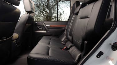 Mitsubishi Shogun Black Edition rear seats