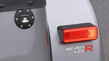 Caterham Seven - rear light and badging