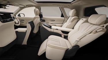 Toyota Century SUV - rear seats extended 