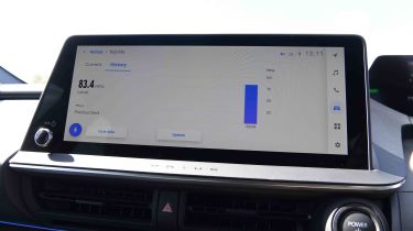 Toyota Prius - trip computer screen