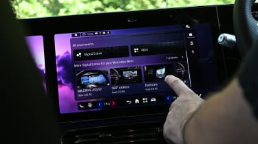 Mercedes CLA Hybrid - infotainment screen