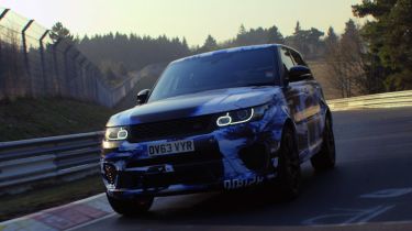 Land Rover Range Rover Sport SVR front quarter Nurburgring