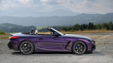 BMW Z4 2022 facelift roof down