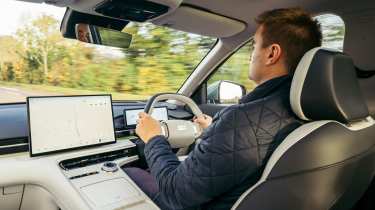 Alastair Crooks driving the Geely EX5