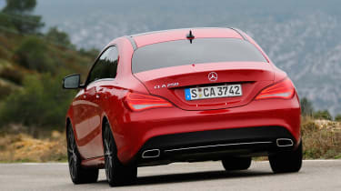 Mercedes CLA rear cornering