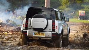 Land Rover Defender off road mud