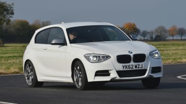 BMW M135i front cornering