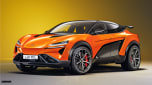 Controversial McLaren electric SUV - front (watermarked)