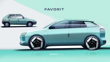 Skoda Favorit reimagined - side vs old