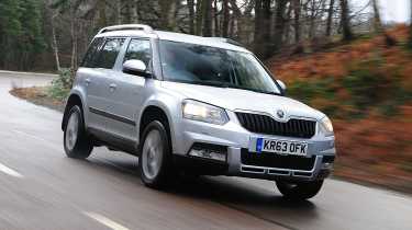 Skoda Yeti - front tracking