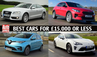 Best cars for £15,000 or less - header image