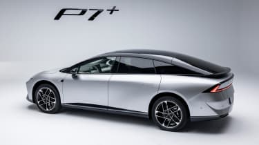 Xpeng P7+ - rear 3/4 static