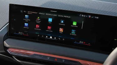 BMW X3 - infotainment main menu