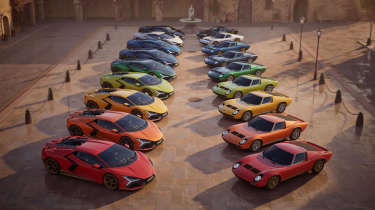 Lamborghini Revuelto Miura 60 Homage edition - line-up overhead