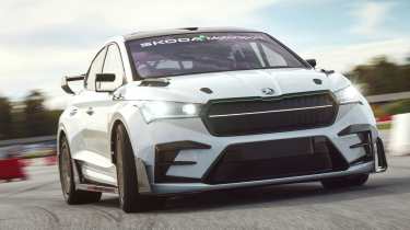 Skoda Enyaq RS Race - front tracking