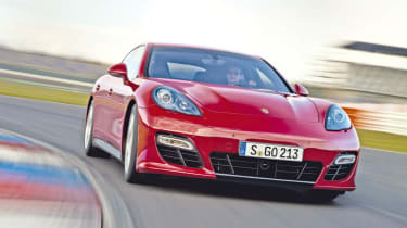 Porsche Panamera GTS cornering