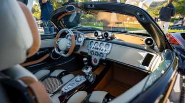 Pagani Utopia Roadster on display at 2024 Monterey Car Week - interior