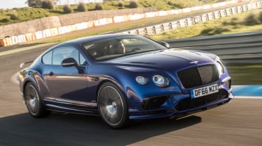 Bentley Continental Supersports 2017 - Moroccan Blue front tracking