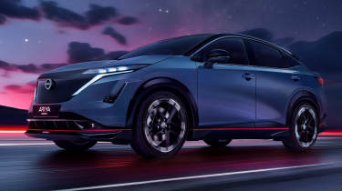 Nissan Ariya Nismo - front 3/4 dynamic