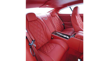 New Bentley Continental GT rear seats