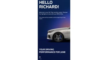  BMW 530e Touring long-term - MyBMW App