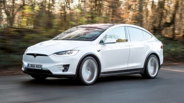 Used Tesla Model X - front action