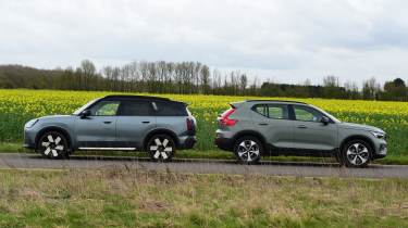 MINI Countryman and Volvo XC40 - back-to-back static